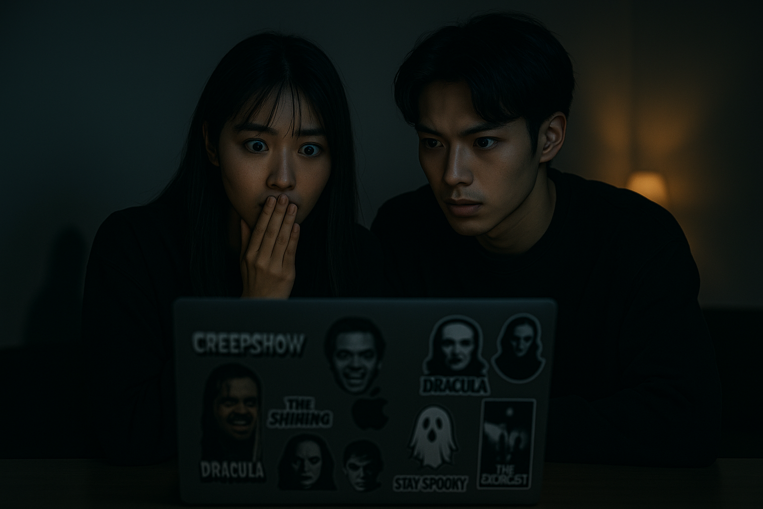 ホラー映画の金字塔を視聴する20歳の日本人カップル